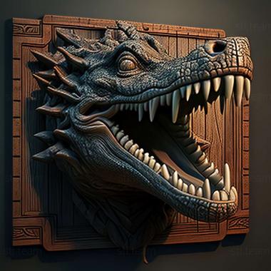 3D model Croc 2 game (STL)